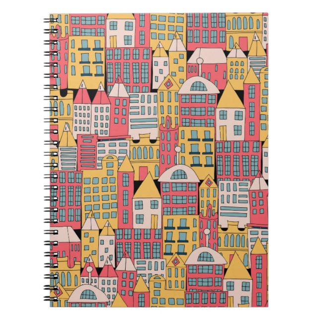 Triangular Geometric: Colorful Abstract Background Notebook (Front)