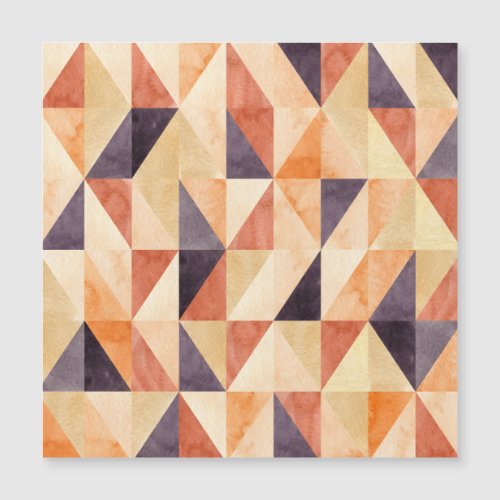 Triangular Mosaic Watercolor Earthy Pattern