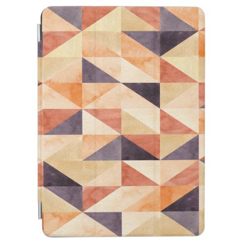 Triangular Mosaic Watercolor Earthy Pattern iPad Air Cover