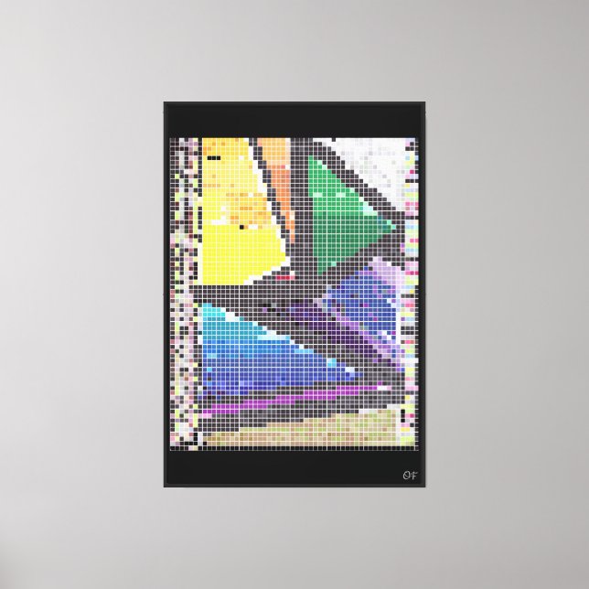 Triangulated Colors  Canvas Print (Front)