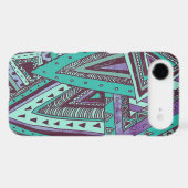 Triangulated Teal Case-Mate iPhone Case (Back (Horizontal))