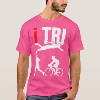 Triathle Triathle Triathlon Swim Run Bicycle Ride T-Shirt