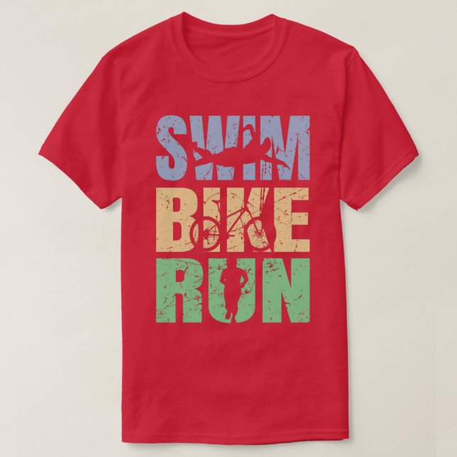 Triathlete Athlete Triathlon Traithlete Tri Gifts  T-Shirt (Design Front)