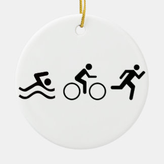 Triathlete Ceramic Ornament
