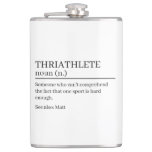 Triathlete definition gift, name definition  flask