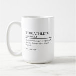 Triathlete definition gift, name definition mug, coffee mug