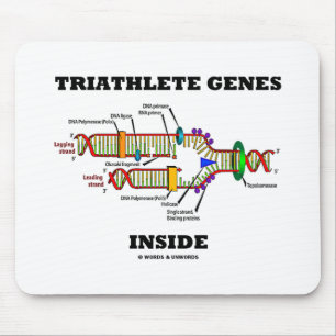 Triathlete Genes Inside DNA Replication Mouse Pad