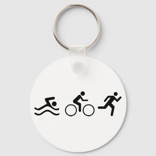 Triathlete Keychain