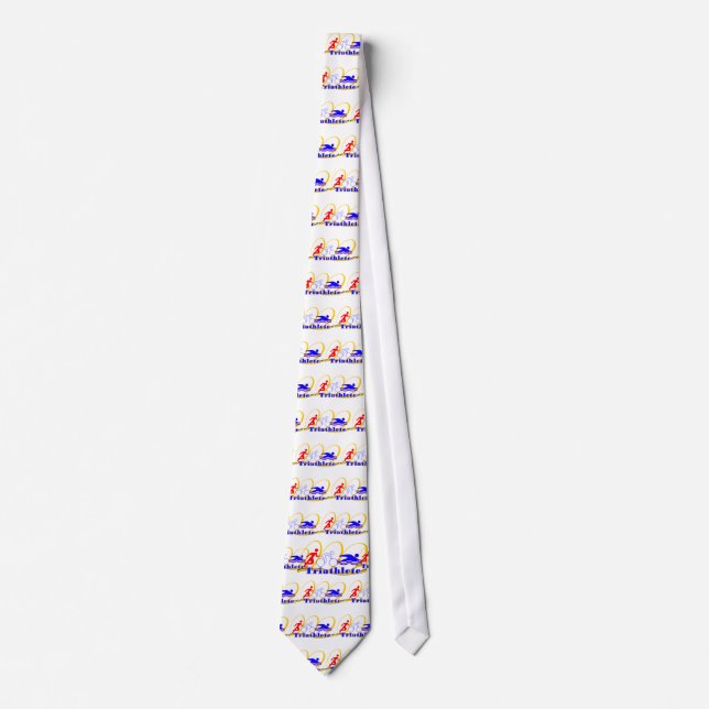 Triathlete - Run Bike Swim Neck Tie (Front)