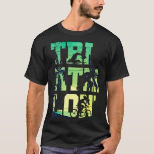 Triathlete Swim Bike Run Gift Summer Triathlon T-Shirt