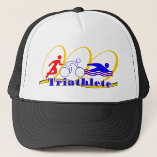 Triathlete SWIM RUN BIKE Trucker Hat
