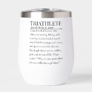 Triathlete Thermal Wine Tumbler