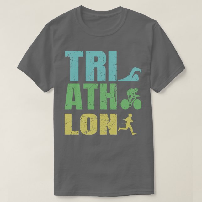 Triathlete Triathlon Traithlete Tri Gifts T-Shirt (Design Front)