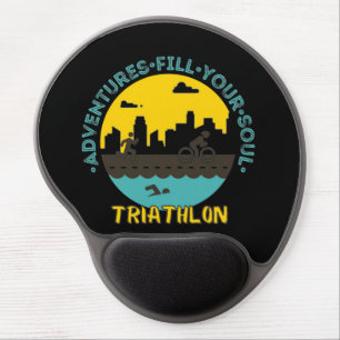 Triathlon. Adventure fill your soul Gel Mouse Pad