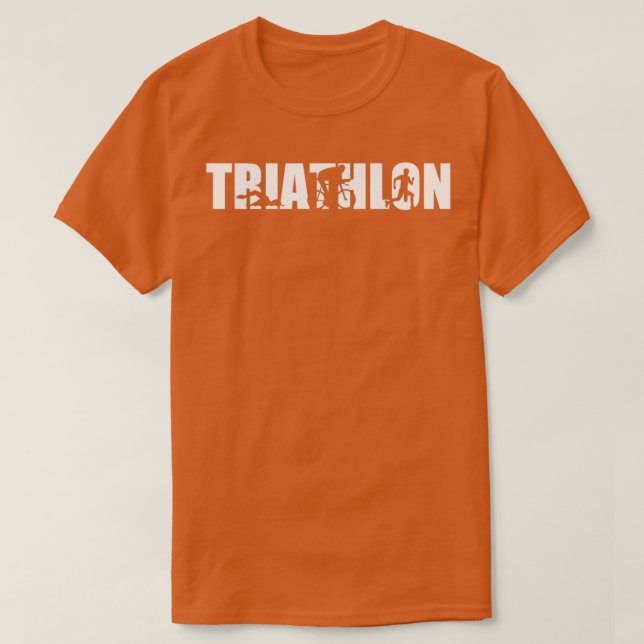 Triathlon Athletes T-Shirt (Design Front)