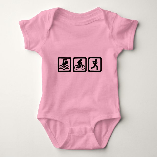 Triathlon Baby Bodysuit (Front)
