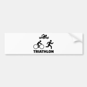 Triathlon Bumper Sticker