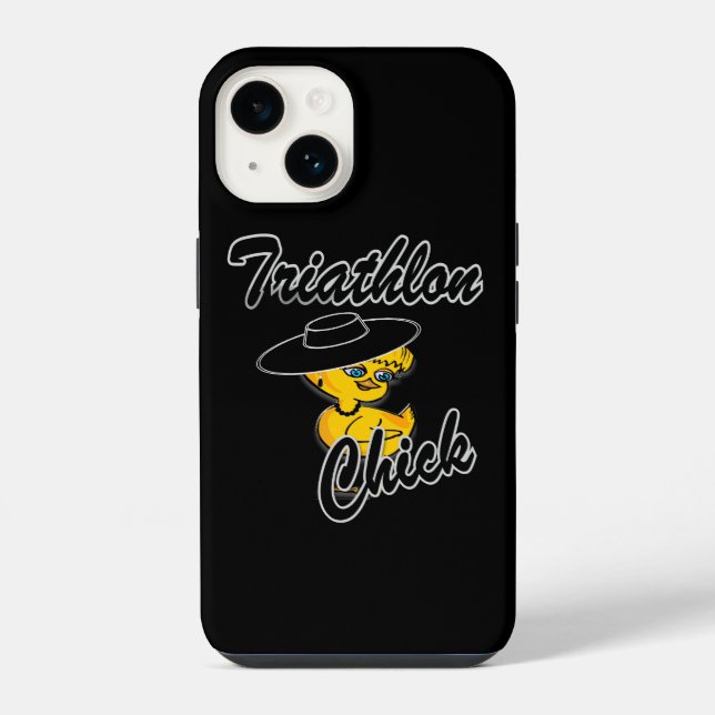 Triathlon Chick #4 Iphone Case (Back)