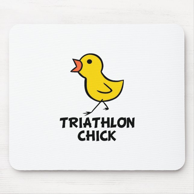 Triathlon Chick Mousepad (Front)