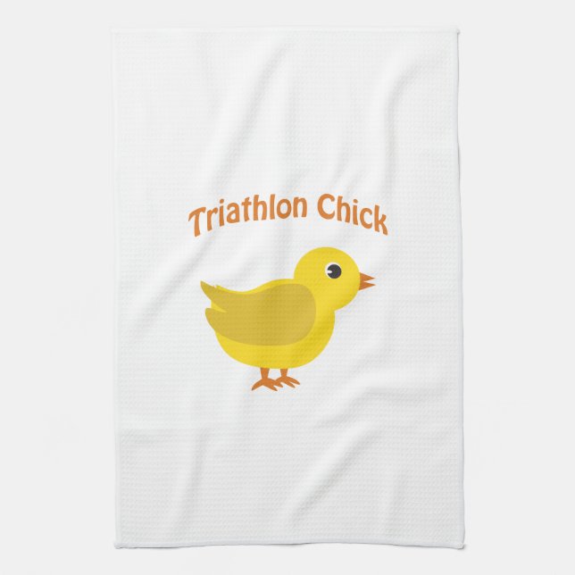 Triathlon Chick Towel (Vertical)
