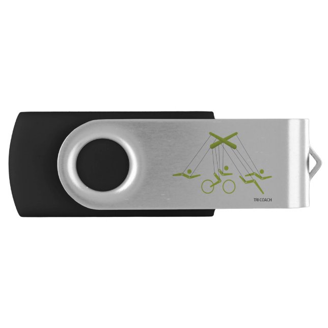 Triathlon coach, Triathlon trainer Flash Drive (Front)