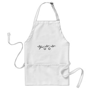 Triathlon cool and unique design adult apron