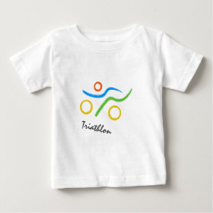 Triathlon cool and unique design baby T-Shirt