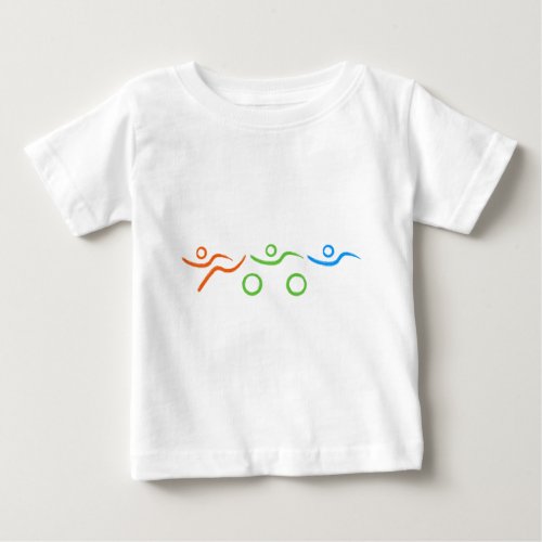 Triathlon cool and unique design baby T_Shirt