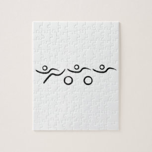 Triathlon cool and unique design jigsaw puzzle