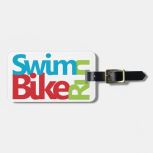Triathlon cool and unique design luggage tag