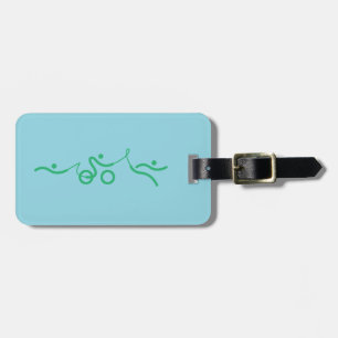 Triathlon cool and unique design luggage tag