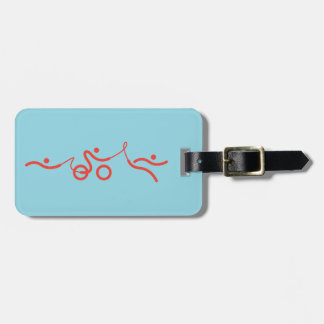 Triathlon cool and unique design luggage tag