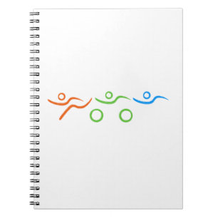 Triathlon cool and unique design notebook