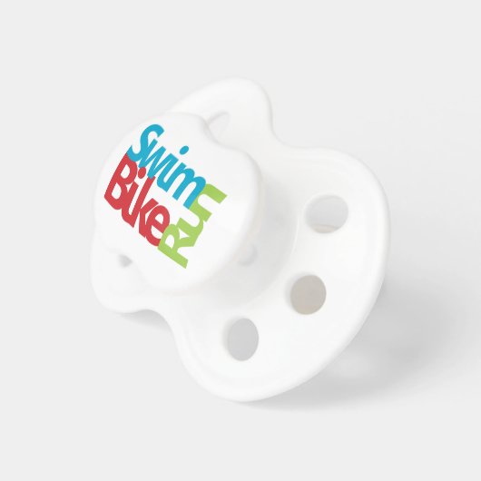 Triathlon cool and unique design pacifier (Front Right)
