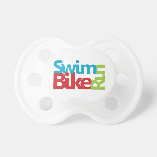 Triathlon cool and unique design pacifier (Front)