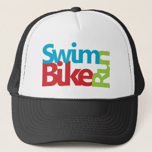 Triathlon cool and unique design trucker hat