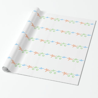Triathlon cool and unique design wrapping paper