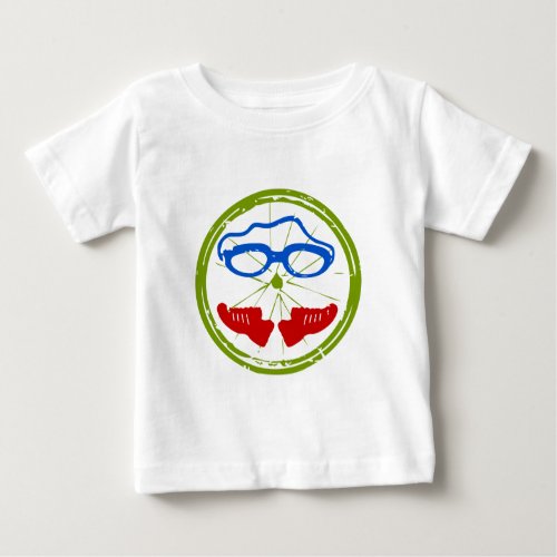 Triathlon cool artistic design baby T_Shirt