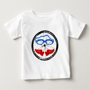 Triathlon cool artistic logo baby T-Shirt