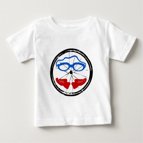 Triathlon cool artistic logo baby T_Shirt