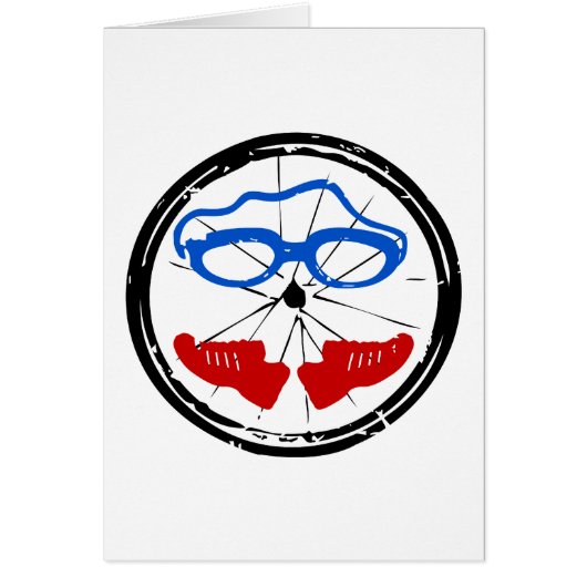 Triathlon cool artistic logo cards (Front)