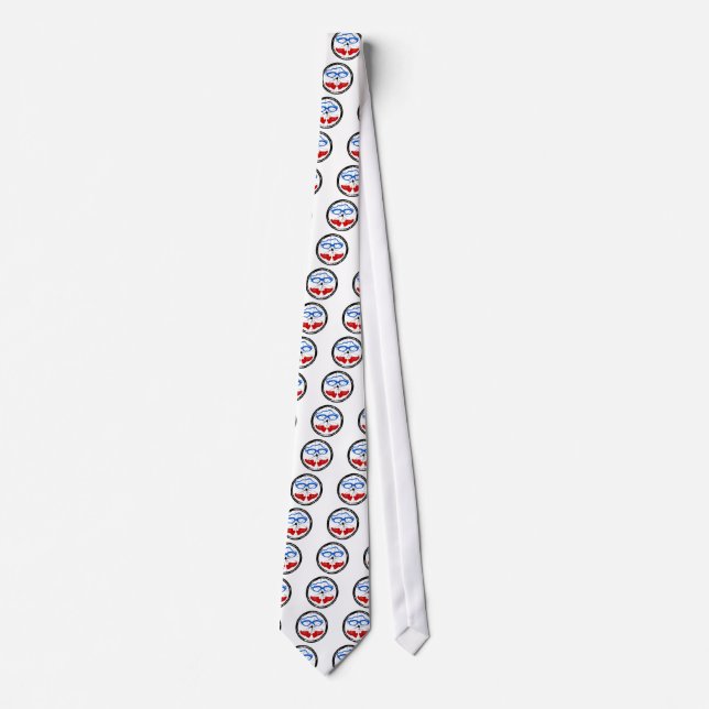 Triathlon cool artistic logo tie (Front)