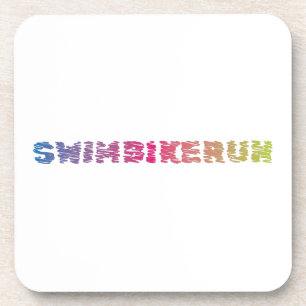Triathlon Cool Design Beverage Coaster