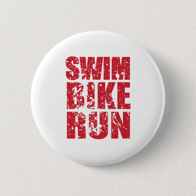 Triathlon cool design button (Front)