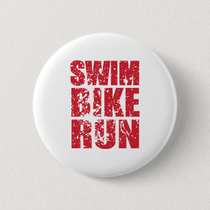 Triathlon cool design button