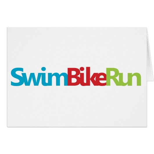 Triathlon Cool Design Cards (Front Horizontal)