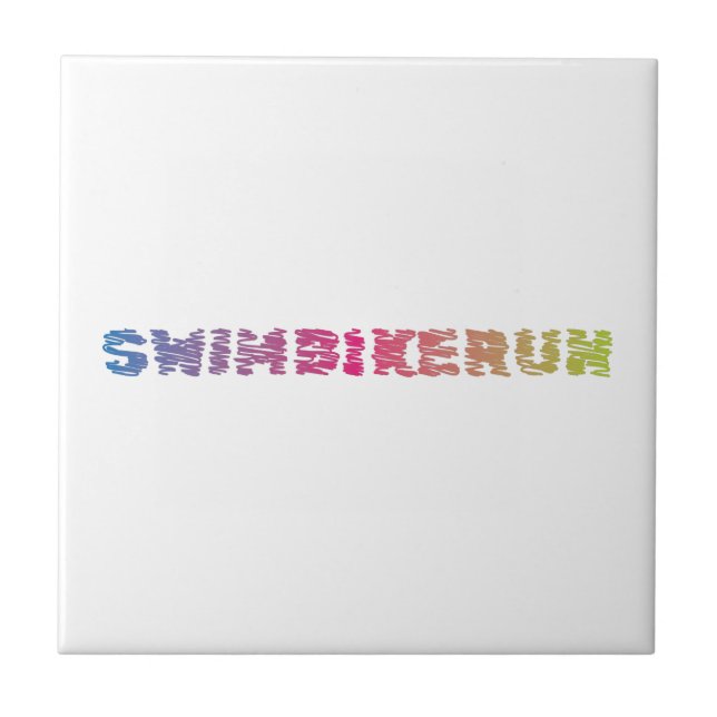 Triathlon Cool Design Ceramic Tile (Front)