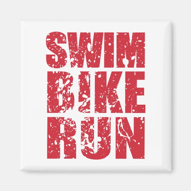 Triathlon cool design magnet (Front)
