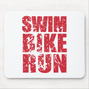 Triathlon cool design mouse pad