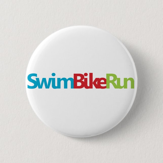 Triathlon Cool Design Pinback Button (Front)